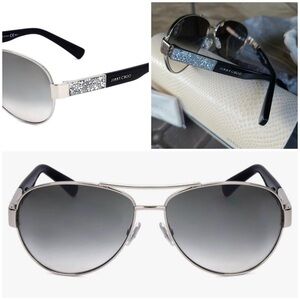 Jimmy Choo Women's Baba/S Palladium/Grey Mirror Silver